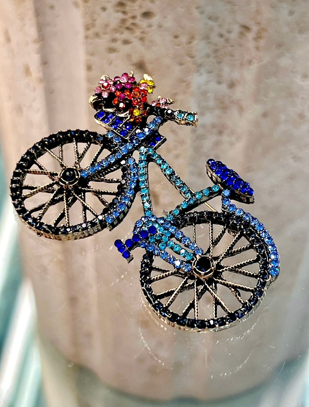 Lovely bike brooch